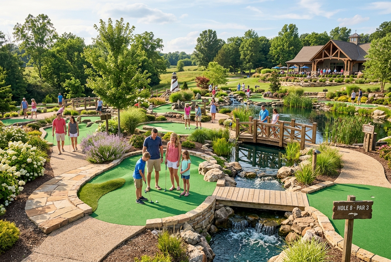 Beautiful mini-golf course